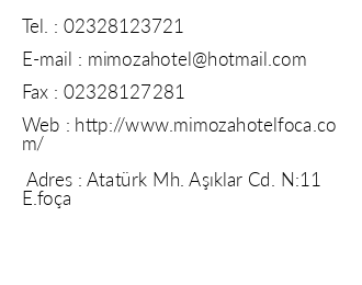 Mimoza Hotel iletiim bilgileri